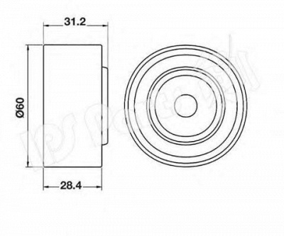 IPS PARTS itb6305 -  Устройство для натяжения ремня, ремень ГРМ